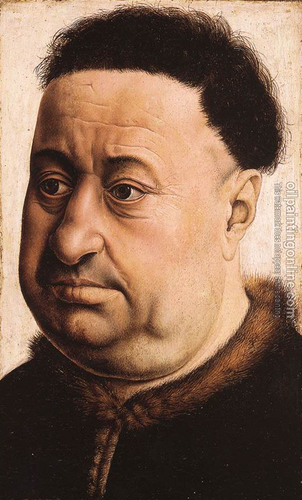 Robert Campin - Portrait of a Fat Man